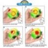 Creative Magic Rainbow Puzzle Ball Fidget Stresszoldó játékok gyerekeknek Felnőtt stresszoldó Színek Hozzáillő labdák Szórakozta