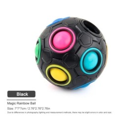 Creative Magic Rainbow Puzzle Ball Fidget Stresszoldó játékok gyerekeknek Felnőtt stresszoldó Színek Hozzáillő labdák Szórakozta