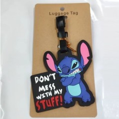 Disney Anime Cute Stitch Csomagcímke Bőrönd azonosító Címek Tartó Poggyászbeszálló Címkék Hordozható címke