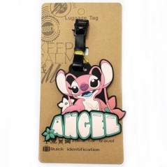 Disney Anime Cute Stitch Csomagcímke Bőrönd azonosító Címek Tartó Poggyászbeszálló Címkék Hordozható címke