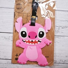 Disney Anime Cute Stitch Csomagcímke Bőrönd azonosító Címek Tartó Poggyászbeszálló Címkék Hordozható címke