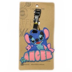 Disney Anime Cute Stitch Csomagcímke Bőrönd azonosító Címek Tartó Poggyászbeszálló Címkék Hordozható címke