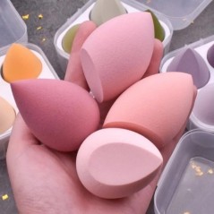 4 db Beauty Egg  kozmetikai puff smink szivacs párna alapozó púder szivacs szépségápolási eszköz női smink kiegészítők