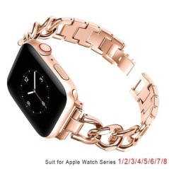 Vékony rozsdamentes acél szíj Apple Watchhoz 6 8 SE 7 pántos 45mm 38/41mm Apple Watch Series3 4 5 40mm szíjszíj karkötő övhöz