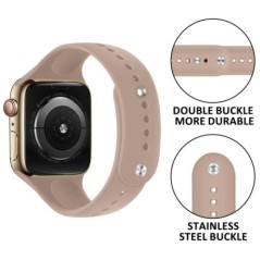 Szilikon Correa Apple Watch szíjhoz 44mm 45mm 40mm 49mm 41mm 38mm 42mm karkötő pulseira IWatch Series 7 6 3 SE 8 Ultra Strap