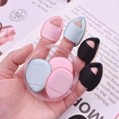 3/10db Mini Size Professzionális Cosmetic Cushion Puff korrektor alapozó részlet Puff Finger Puff Set Sminkszivacs szépségápoló 