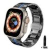 Luxus rozsdamentes acél szíj Apple Watch Ultra 2 Band 49mm 45mm 44mm 42mm iwatch Series 9 8 7 6 5 SE fém link karkötőhöz