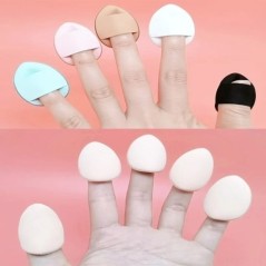 3/10db Mini Size Professzionális Cosmetic Cushion Puff korrektor alapozó részlet Puff Finger Puff Set Sminkszivacs szépségápoló 