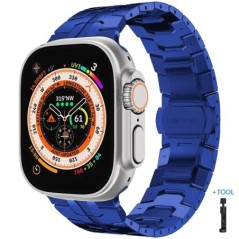 Luxus rozsdamentes acél szíj Apple Watch Ultra 2 Band 49mm 45mm 44mm 42mm iwatch Series 9 8 7 6 5 SE fém link karkötőhöz