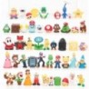 12 db/24 db/48 db Super Mario Bros akciófigurák Kawaii Bowser Anime figura tárolótáskával gyerekeknek játékok ajándékok