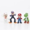 12 db/24 db/48 db Super Mario Bros akciófigurák Kawaii Bowser Anime figura tárolótáskával gyerekeknek játékok ajándékok