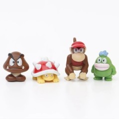 12 db/24 db/48 db Super Mario Bros akciófigurák Kawaii Bowser Anime figura tárolótáskával gyerekeknek játékok ajándékok