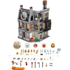 76108 Moc Bricks Blocks Sanctum Sanctorum Model Moduláris Építőkészlet, Film Gyűjthető Barkácsjátékok Fiúknak Ajándék, 5 Minifig