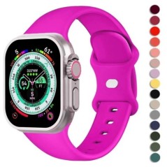 Szilikon szíj Apple óraszíjhoz Ultra2 49mm sorozat 9 8 7 41mm 45mm 44mm 40mm correa 38/42mm sport karkötő iwatch 6 5 4 3 SE