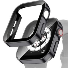 Edzett üveg+tok Apple Watch szíjhoz ultra2 44 mm 40mm PC Edge képernyővédő fólia iWatch sorozat 9 8 7 6 5 4 se 41 mm 45 mm