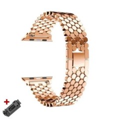 Női rozsdamentes acél szíj Apple Watch Ultra 49mm 38mm 42 40 44mm fémszíj iWatchhoz 6 5 4 se 8 7 41 45 luxus karkötő