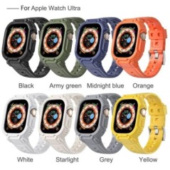 Szíj tok Apple Watchhoz 45nmm 49mm 44mm 41mm 40mm karkötő TPU Iwatch Ultra 7 8 6 5 4 csuklópántos sportszíj tartozékokhoz