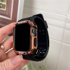 Korea Sport átlátszó szíj + tok Apple Watch 7 6 SE 5 4 3 átlátszó szilikon szíjhoz iWatch 41mm 45mm 38mm 40mm 44mm 42mm correáho