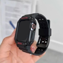 Korea Sport átlátszó szíj + tok Apple Watch 7 6 SE 5 4 3 átlátszó szilikon szíjhoz iWatch 41mm 45mm 38mm 40mm 44mm 42mm correáho