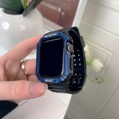 Korea Sport átlátszó szíj + tok Apple Watch 7 6 SE 5 4 3 átlátszó szilikon szíjhoz iWatch 41mm 45mm 38mm 40mm 44mm 42mm correáho