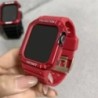 Korea Sport átlátszó szíj + tok Apple Watch 7 6 SE 5 4 3 átlátszó szilikon szíjhoz iWatch 41mm 45mm 38mm 40mm 44mm 42mm correáho