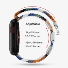 Szíj Apple karórához Ultra pánt 49mm 45mm 44mm 40mm 41mm 42mm 40 45 mm Fonott solo loop correa karkötő sorozat 8 7 3 5 se 6 4