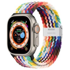 Szíj Apple karórához Ultra pánt 49mm 45mm 44mm 40mm 41mm 42mm 40 45 mm Fonott solo loop correa karkötő sorozat 8 7 3 5 se 6 4