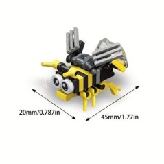 Rovar Állatparti Építőkövek Játékkészlet Méhcsiga Szitakötő Mini Rovar sorozat Összeállítás Modell Tégla Játékok Ajándékok Gyere