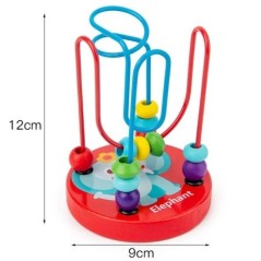 Baba oktatójáték Montessori fából készült 3D játékok Gyermekkori tanuló gyerekek Baba színes fakockák gyerekeknek karácsonyi ajá