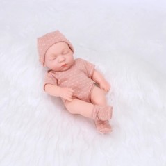 20 cm-es Reborn Dolls Szilikon Vinyl baba Lányoknak Aranyos Mini Bebe Baba Baba Reborn Toys Vízálló vinil baba Lányoknak Ajándék