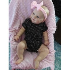 NPK 50/60CM Két opciós Reborn Baby Doll Toddler, igazi puha tapintású Maddie kézzel rajzolt hajjal, kiváló minőségű kézzel készí