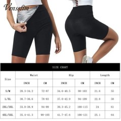 Szauna Karcsúsító Nadrág Hosszú derék edző Sweat Hot Thermo Fogyás Női Zsírégető Rövidnadrág Kompressziós Leggings Trimmer