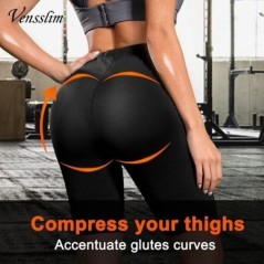 Szauna Karcsúsító Nadrág Hosszú derék edző Sweat Hot Thermo Fogyás Női Zsírégető Rövidnadrág Kompressziós Leggings Trimmer