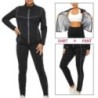 SEXYWG szauna szett nőknek fogyókúra öltöny izzadság felső nadrág Fitness dzseki leggings Thermo hosszú ujjú nadrág Body Shaper 