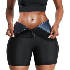 Sweat Szauna Nadrág Body Shaper Karcsúsító Rövidnadrág Derék edző Alakformáló Ruha Pocak Hot Thermo Slim Leggings Fogyás Fitness