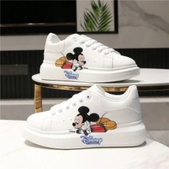 Disney Mickey Mouse fehér cipők 2023 lányok fiúk tornacipők divat alkalmi cipők platform cipők pár futócipők korcsolyacipők