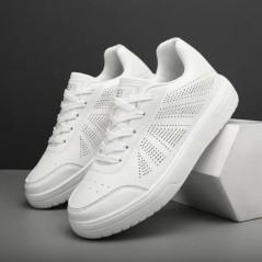 YRZL White Shoes Hétköznapi cipők férfiaknak Kényelmes fehér tornacipők Könnyű járó női cipők Tenis Masculino Plus 36-47 méret