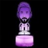 3D éjszakai fény futballkarakter Messi USB fekete érintés színes távirányító 16 színű rajongói ajándék születésnapi karácsonyi a