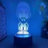 3D éjszakai fény futballkarakter Messi USB fekete érintés színes távirányító 16 színű rajongói ajándék születésnapi karácsonyi a