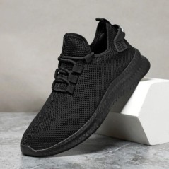 Férfi Cipők Légáteresztő hálós futócipők Slip On Walking Sneakers Férfi Tenisz