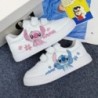 Disney Lilo & Stitch Print Sport Shoes Kids Tennis Shoes 2023 New Children White Shoes Casual Sneakers Cartoon StellaLou Shoes