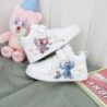 Disney Lilo & Stitch Print Sport Shoes Kids Tennis Shoes 2023 New Children White Shoes Casual Sneakers Cartoon StellaLou Shoes