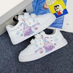 Disney Lilo & Stitch Print Sport Shoes Kids Tennis Shoes 2023 New Children White Shoes Casual Sneakers Cartoon StellaLou Shoes