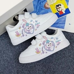 Disney Lilo & Stitch Print Sport Shoes Kids Tennis Shoes 2023 New Children White Shoes Casual Sneakers Cartoon StellaLou Shoes