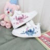 Disney Lilo & Stitch Print Sport Shoes Kids Tennis Shoes 2023 New Children White Shoes Casual Sneakers Cartoon StellaLou Shoes