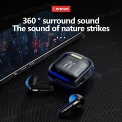 Lenovo LP6 Pro Bluetooth 5.3 fülhallgató TWS sportfejhallgató vezeték nélküli fülhallgató kettős HD mikrofonos fejhallgató LED k