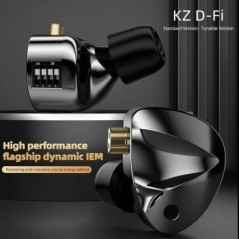 KZ D-Fi fülhallgató HIFI basszus fülhallgató monitor 4 fokozatú hangoló kapcsoló fejhallgató sport sztereó hang zajcsökkentő fej