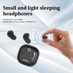 SK Mini fejhallgató 5.3 vezeték nélküli bluetooth headset kis fülhallgató alvás munka sport láthatatlan HD HIFI basszus hangminő