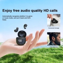 SK Mini fejhallgató 5.3 vezeték nélküli bluetooth headset kis fülhallgató alvás munka sport láthatatlan HD HIFI basszus hangminő