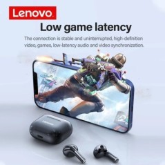 Eredeti Lenovo LP40 vezeték nélküli fejhallgató TWS Bluetooth fülhallgató Touch Control Sport fejhallgató sztereó fülhallgató te